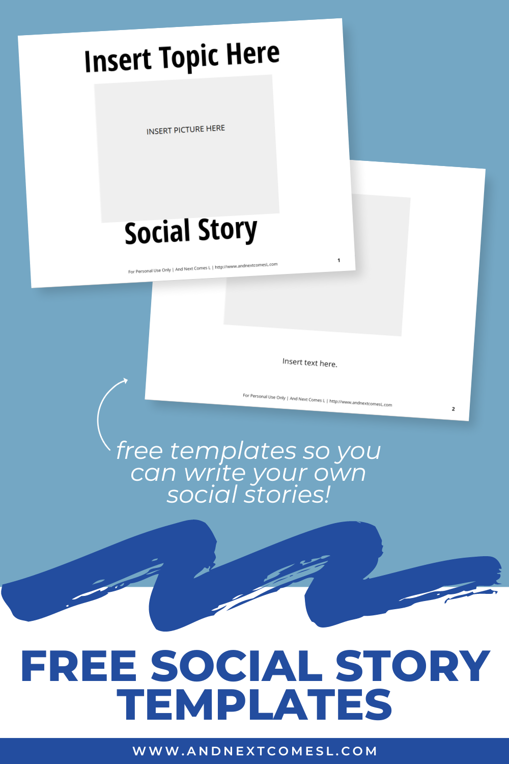Use these free social story templates to write your own social stories for kids