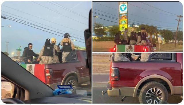 Fotografías: Jóvenes se disfrazan de Sicarios de Las Tropas del Infierno para Halloween y salen en camioneta por las calles