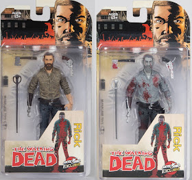 Skybound Entertainment Exclusive The Walking Dead Comic Book “A New Beginning” Rick Grimes Action Figure by McFarlane Toys - Color and Bloody Black & White