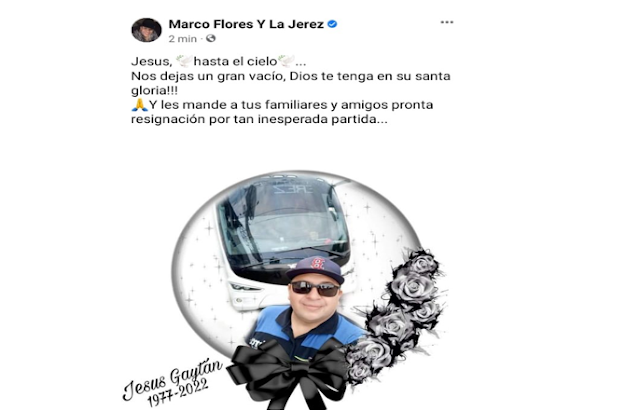 Ejecutan a chofer de la Banda Jerez en Bar "El Paraíso de la cerveza" en Fresnillo Zacatecas, su líder Marco Flores ha sido amenazado en Mantas