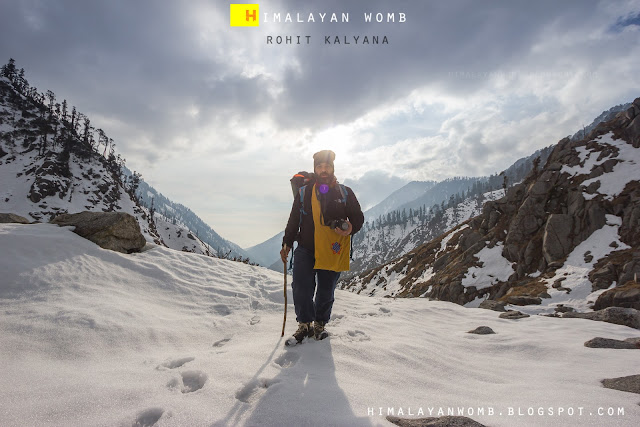 A beautiful winter trek in dhauladhar range. Rohit kalyana www.himalayanwomb.blogspot.com