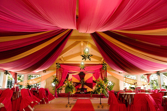 Power to Personalize Your Wedding Decor Idea Ceiling Draping