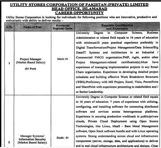 utility-stores-corporation-of-pakistan-jobs-application-form