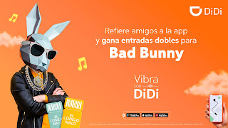  DiDi activa promoción para que usuarios y socios conductores puedan disfrutar del concierto de Bad Bunny