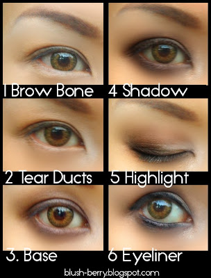 Now comes the eye makeup 1 Fill your brow bone area with a white matte 