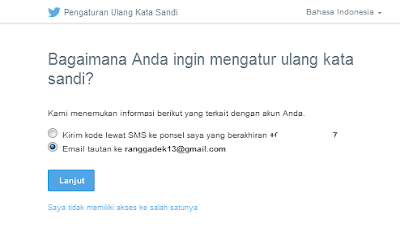 Cara ganti Password Twitter