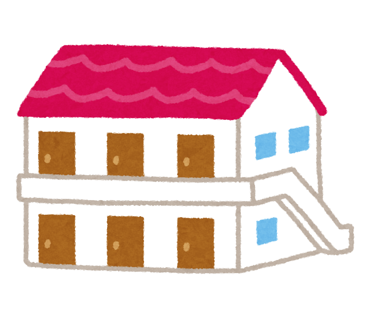 アパートのイラスト 建物 かわいいフリー素材集 いらすとや