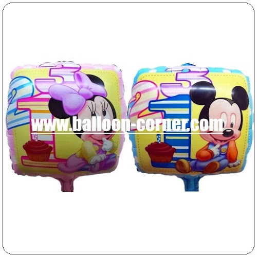 Balon Foil Segiempat MICKEY MINNIE MOUSE