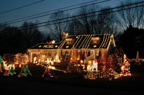 Christmas Lights On Houses