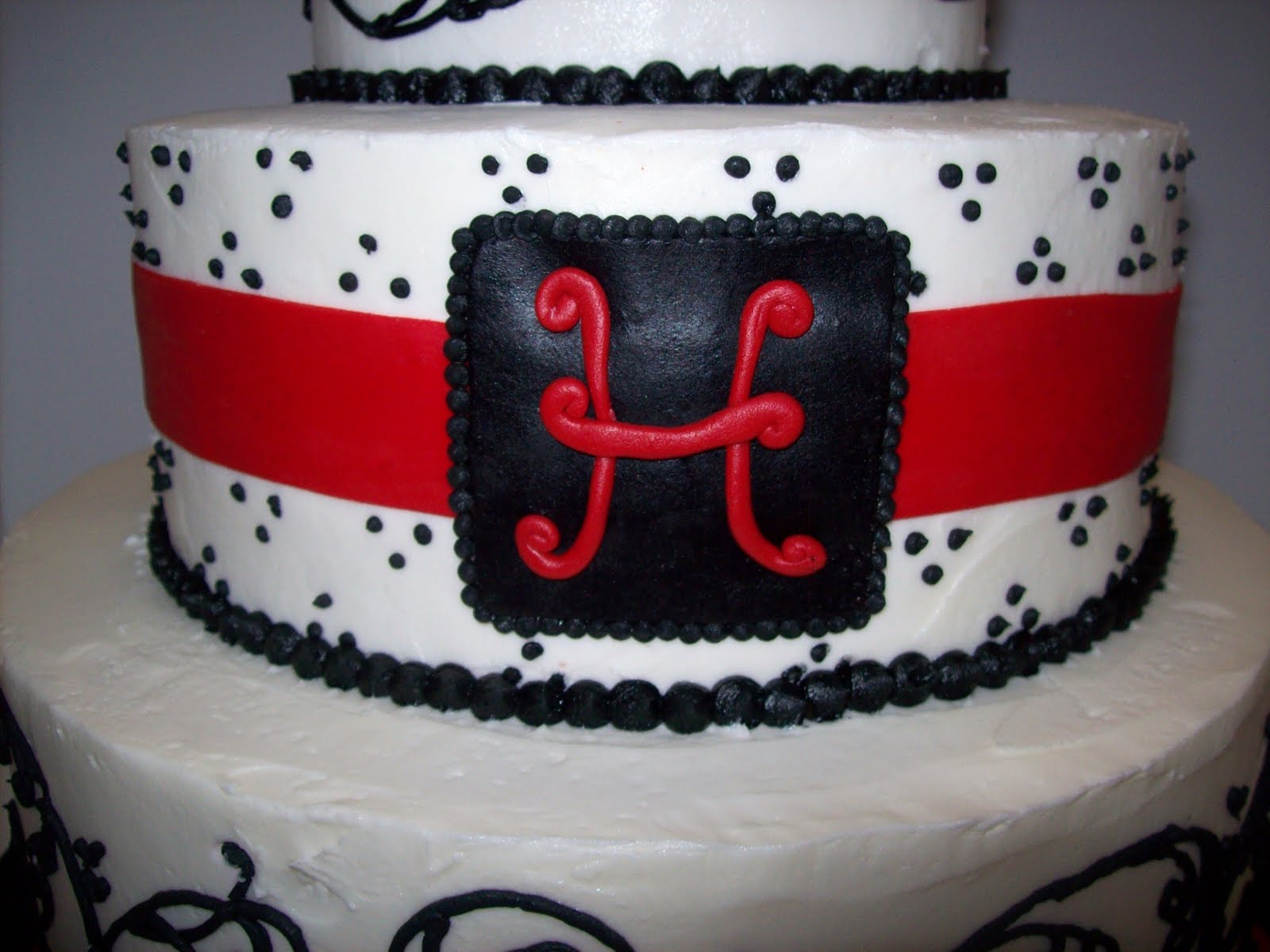 Black, Red & White Wedding