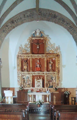 Retablo Mayor de la Iglesia de San Andrés. Pola de Allande. Grupo Ultramar Acuarelistas