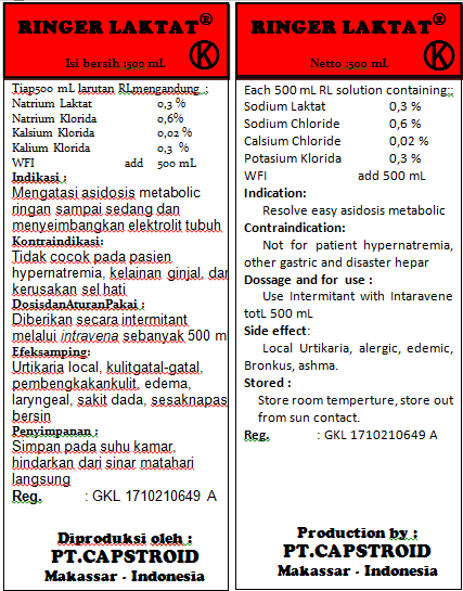 Coretan Ilmu Contoh Wadah Ringer Laktat