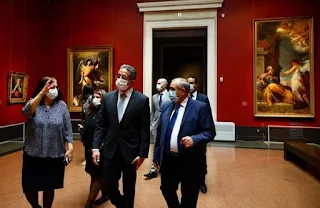 وزير السياحة يقوم بزيارة متحف بوشكين للفنون الجميلة بموسكو