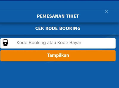 Cek Kode Booking tiket kereta Api
