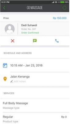 Cara Pesan Go-Massages di Gojek Untuk Pijat