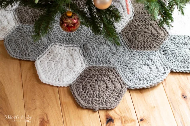 hexagon tree skirt