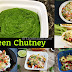 Green chutney/Green chutney for chaat/Side dish for roti and paratha