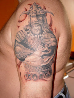 Shoulder Viking Tattoo Design 8