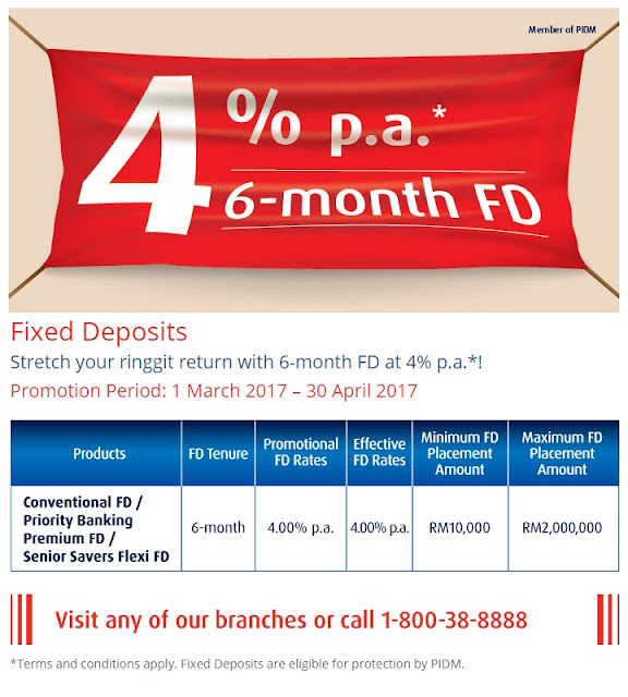 HLB 6 Month Fixed Deposits Promotion 4.00%