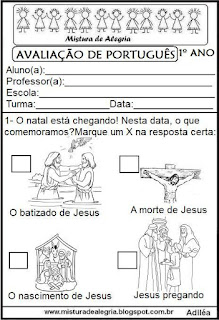 Avaliação de português-natal