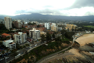 Flying over Wollongong