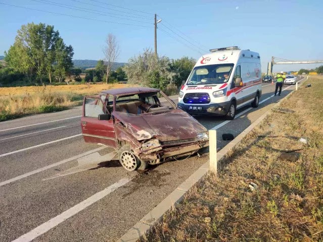 Tekirdağ Malkara'da trafik kazası: 1 yaralı