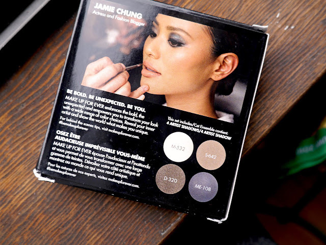 make up for ever jamie chung palette swatch review