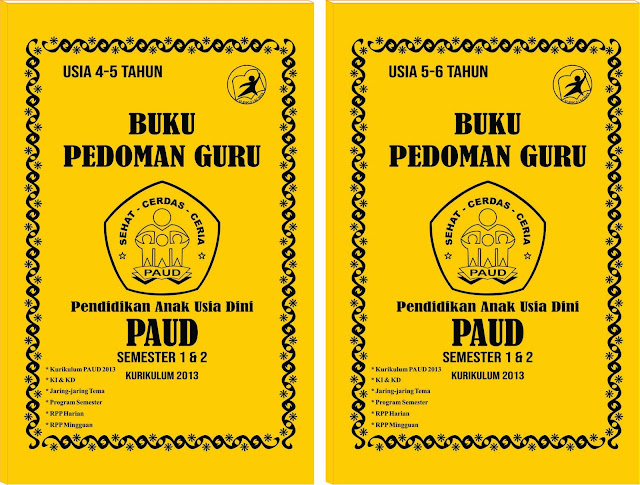 Buku Panduan Guru TK Kurikulum 2013 PAUD Usia 4-5  dan Usia 5-6 tahun - Toko (GaMa ) Mega Rema