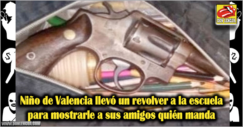 Niño de Valencia llevó un revolver a la escuela para mostrarle a sus amigos quién manda