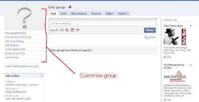 Customize Facebook Group