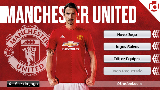  Skin Zlatan Ibrahimovic  - Manchester United para Brasfoot 2016