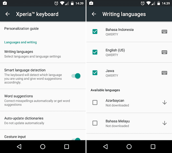  ialah aplikasi keyboard virtual bawaan ponsel Android Sony Xperia Update Pasang Xperia Keyboard Terbaru Di Android Tanpa Root [4.4+]