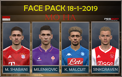 PES 2017 Facepack 18-1-2019 by Mo Ha