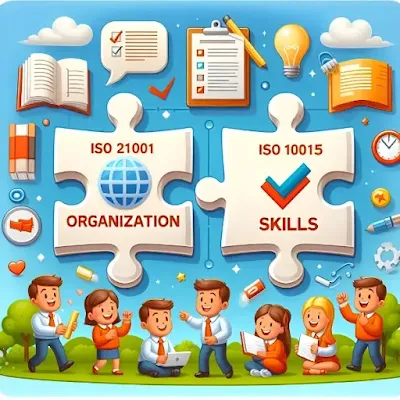 normes ISO 21001 ISO 10015 complémentarité compétences management qualité éducation