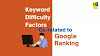 keyword difficulty and Google ranking