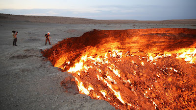 Door to Hell Made by Human