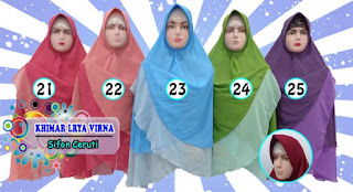 Khimar Syarrii Polos Bolak balik