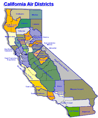 Carte de la Californie Departement