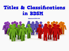 BDSM Titles and Classifications