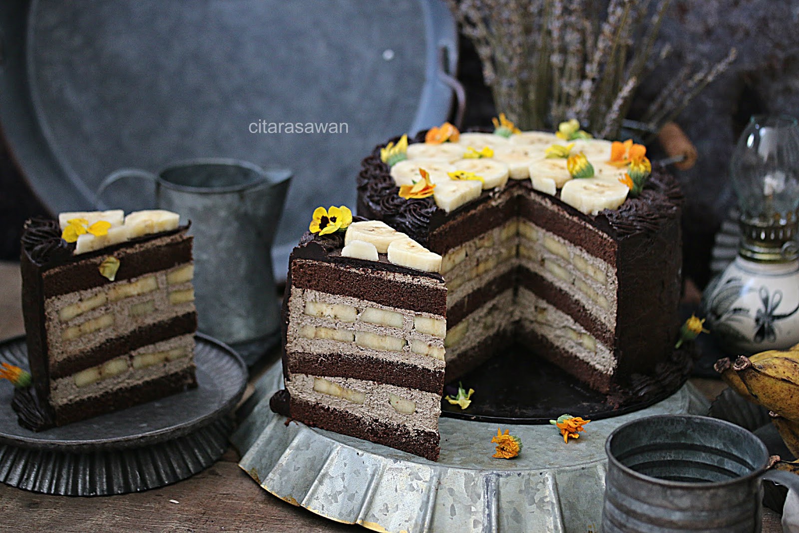 Chocolate Banana Cake ~ Resepi Terbaik