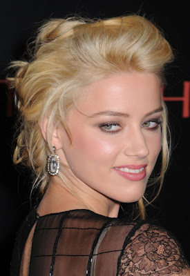 Amber Heard Bun Hairstyles