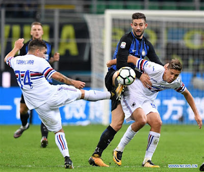 Hasil Liga Italia 2017: Inter Milan vs Sampdoria 3-2 