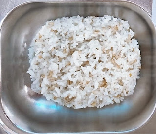 Barley mixed with white rice
