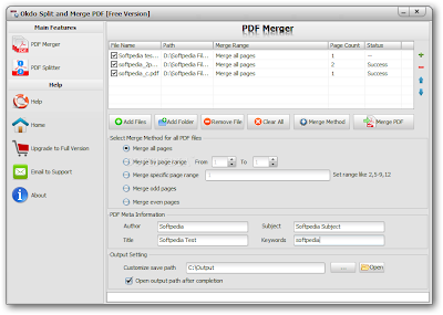 Split and Merge PDF Documents Software - Okdo Split and Merge PDF