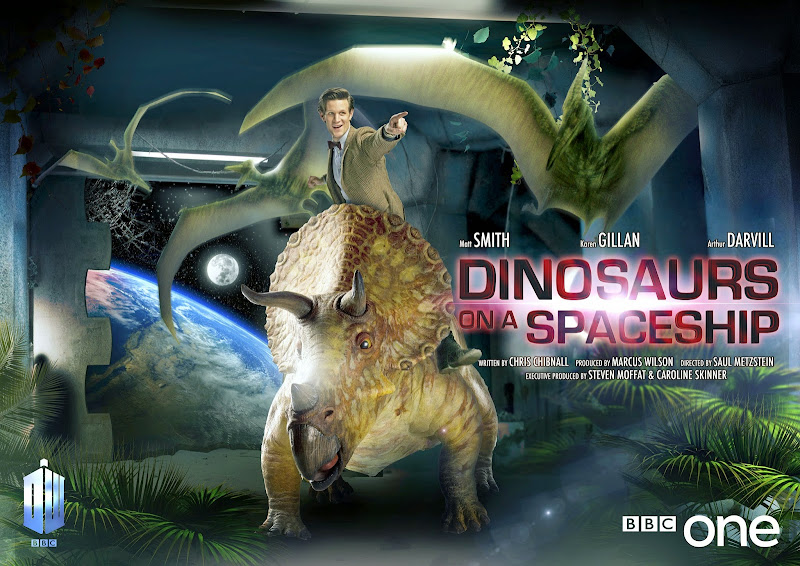 Doctor Who Dinosaurs on a Spaceship poster