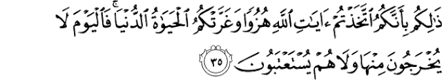 Surat Al-Jatsiyah ayat 35