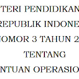 Permendikbud Nomor 3 Tahun 2019 tentang Juknis BOS Reguler SD, SMP, SMA, SMK, dan SLB