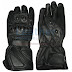 Bravo Black Leather Riding Gloves