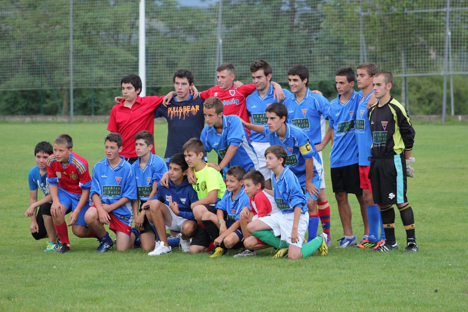 Jugadores del Abejar CF antes del partido.