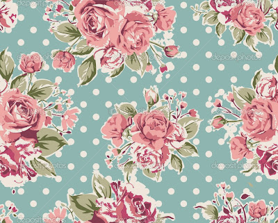 Vintage flower wallpaper